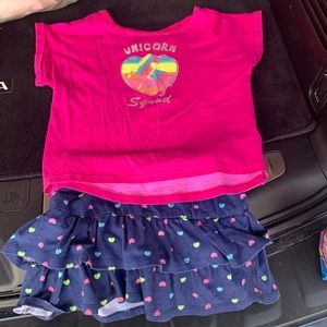 2 pc shirt/skirt outfit size 6x